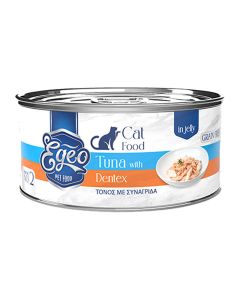 Egeo Cat Adult Τόνος με Συναγρίδα σε Ζελέ 85gr