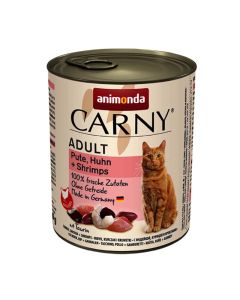 Animonda Carny Adult Γαλοπούλα, Κοτόπουλο & Γαρίδες 800gr