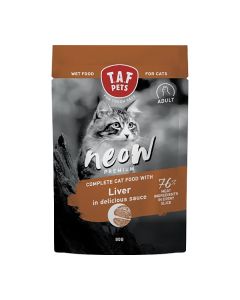 Taf Pets Neow Adult Liver 80gr Κομματάκια Συκώτι σε Σάλτσα