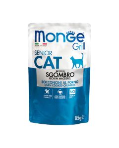 Monge Grill Cat Senior Rich in Mackerell 85gr