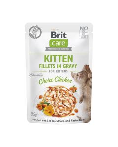 Brit Care Kitten Fillets in Gravy Chicken 85gr
