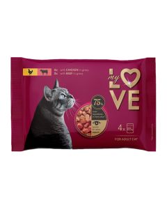 My Love Cat Adult Chicken & Beef 4x85gr