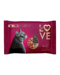 My Love Cat Adult Rabitt & Beef 4x85gr