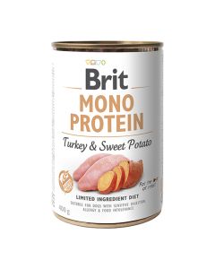Brit Dog Can Monoprotein Turkey & Sweet Potato 400gr