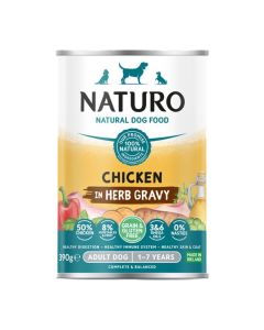 Naturo Adult Grain Free Chicken in Herb Gravy 390gr