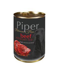 Piper Platinum Pure Adult Βοδινό & Καστανό Ρύζι 400gr