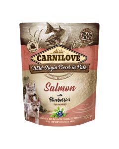 Carnilove Dog Φακελάκι Salmon with Blueberries for Puppies 300gr