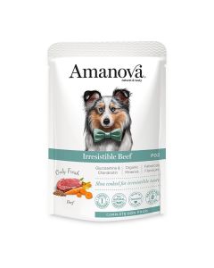 Amanova Dog Adult Irresistible Beef Grain Free 100g Φακελάκι