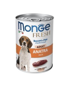 Monge Dog Pate & Chunks Adult Duck 400gr