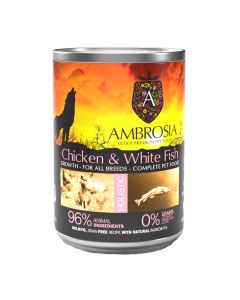 Ambrosia Grain Free Puppy Chicken & White Fish 400gr