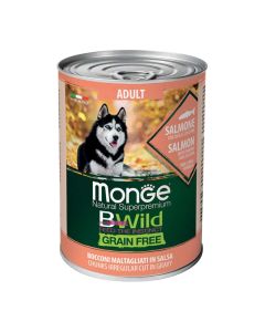Monge Bwild Grain Free Salmon with Pumpkin & Zucchini 400gr