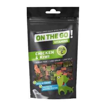 On The Go Vitamins Λιχουδιές με Κοτόπουλο & Ακτινίδιο 25gr