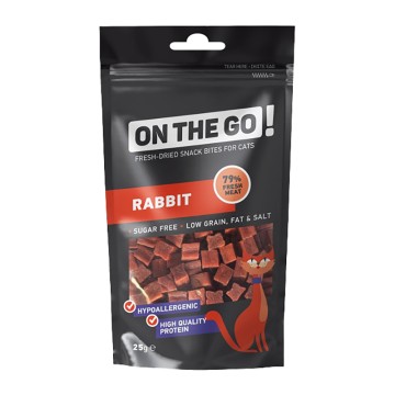 On The Go Chicken Bites Λιχουδιές Γάτας με Κουνέλι 25gr
