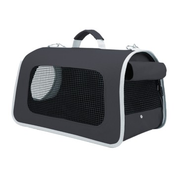 Pet Τσάντα Μεταφοράς Μαύρη S 43x24x26cm