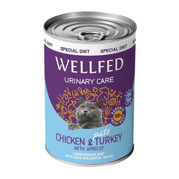 Wellfed Urinary Κοτόπουλο & Γαλοπούλα σε Πατέ 400gr