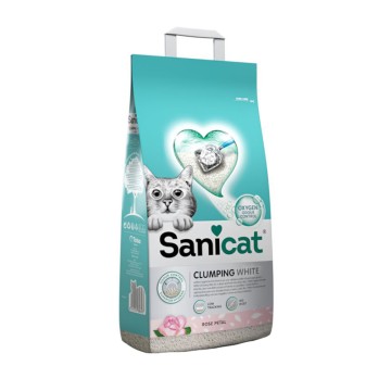 Sanicat Clumping Λευκή Άμμος Μπετονίτη Rose 8L