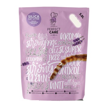 Perfect Care Άμμος Γάτας Σιλικόνης με Άρωμα Λεβάντα 5.8L