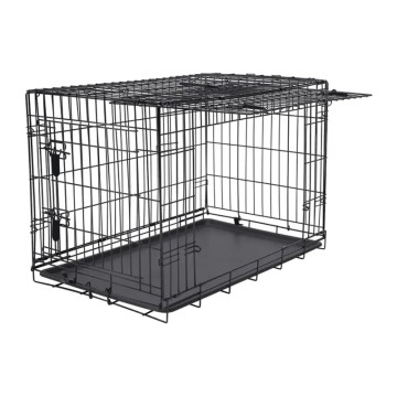 Μεταλλικό Κλουβί Wire Crate Σκύλου με  Συρόμενη Πόρτα L 91x56x63εκ.
