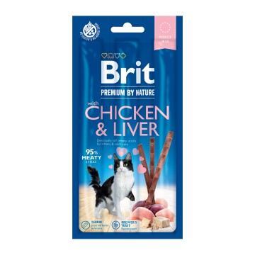 Brit Premium Cat Sticks Chicken & Liver 3τμχ