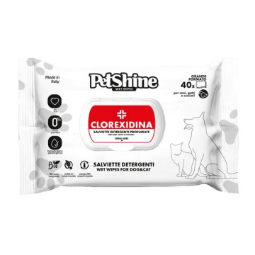 Petshine Υγρά Μαντηλάκια Καθαρισμού Chlorhexidine 40τμχ