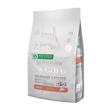 Nature's Protection White Dog Salmon Grain Free Adult Mini 1.5kg