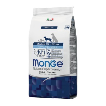 Monge Puppy & Junior Medium Chicken 12kg