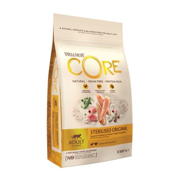 Wellness CORE Sterilized Κοτόπουλο & Γαλοπούλα 4kg