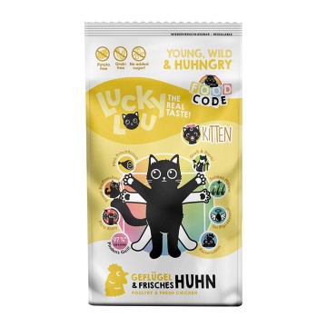Lucky Lou Food Code Kitten Πουλερικά & Φρέσκο Κοτόπουλο 3kg
