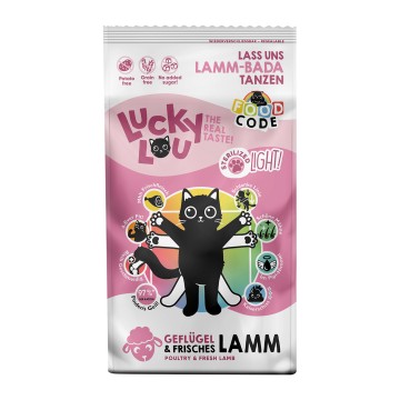 Lucky Lou Food Code Adult Light/Sterilised Πουλερικά & Φρέσκο Αρνί 340gr