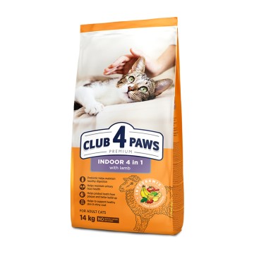 Club 4 Paws Indoor 4 in 1 Lamb 14kg