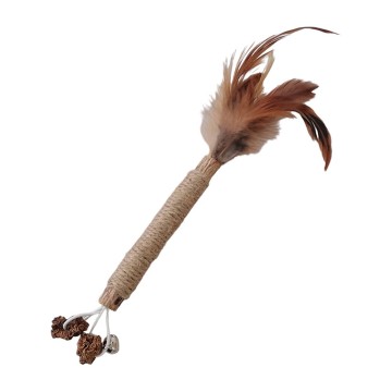 Pet Interest Hemp Rope με Silver Vine & Φτερά 20cm