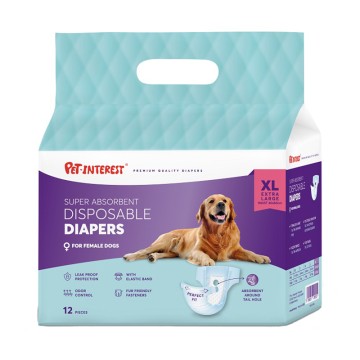 Pet Interest Πάνες για Θηλυκούς Σκύλους 12τμχ XL 40-60εκ.