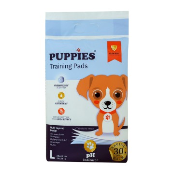 Puppies Εκπαιδευτικές Πάνες L/XL Economy Pack με Δείκτη pH 30τμχ 60x60εκ. (30τμχ)