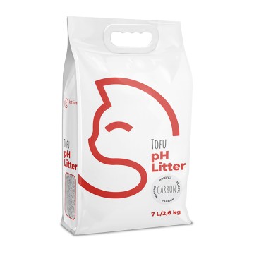 Kitties Tofu Cat Litter με Δείκτη pH Ενεργός Άνθρακας 7L - 2.6kg