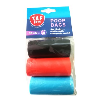 Taf Pets Σακούλες Απορριμμάτων 3x15τμχ με Άρωμα Πούδρας