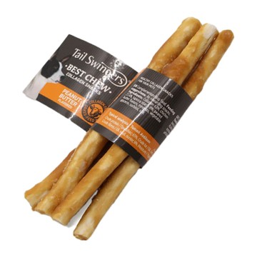 Tail Swingers Collagen Sticks με Φυστικοβούτυρο 13.5cm 7gr x 5τμχ