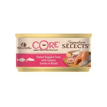 Wellness CORE Signature Select Νιφάδες Τόνος & Σολομός 79gr