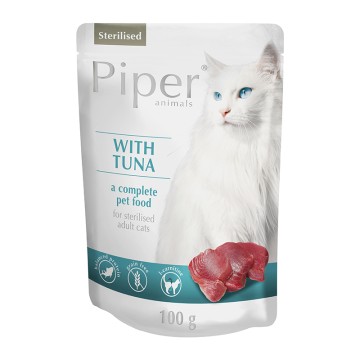 Piper Cat Adult Sterilized Τόνος Pouch 100gr