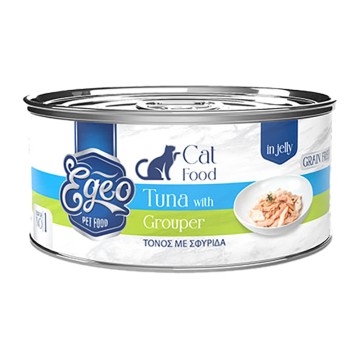 Egeo Cat Adult Τόνος με Σφυρίδα σε Ζελέ 85gr