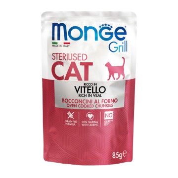Monge Grill Cat Sterilised Rich in Veal 85gr
