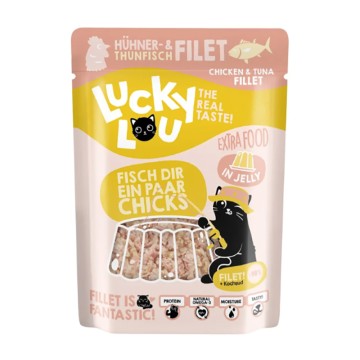 Lucky Lou ExtraFood Jelly Φιλέτο Τόνου & Κοτόπουλου 70gr