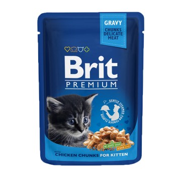 Brit Premium Kitten Pouch Chicken 100gr