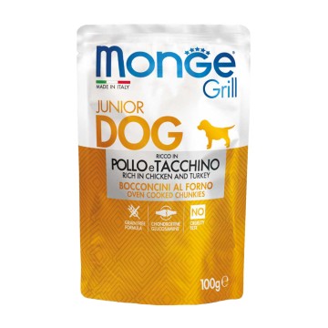 Monge Grill Puppy & Junior Rich in Chicken & Turkey 100gr