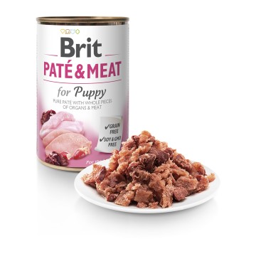 Brit Dog Can Pate & Meat Puppy 800gr