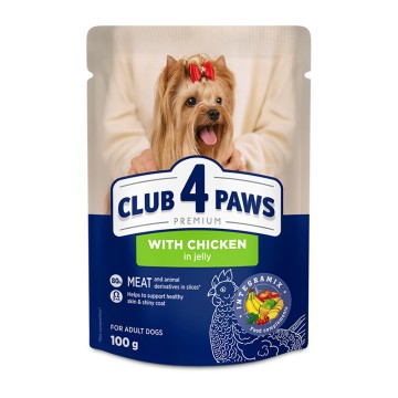 Club 4 Paws Adult Small Breeds Chicken in Jelly 100gr