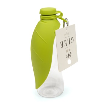 Glee Δοχείο Νερού με Μπολ Σιλικόνης 600ml Forest Πράσινο