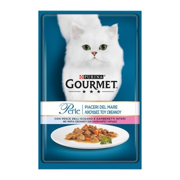Gourmet Perle Ψάρια Ωκεανού & Γαρίδες 85gr