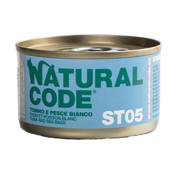 Natural Code Sterilised Τόνος & Λευκά Ψάρια 85gr
