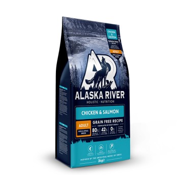 Alaska River Grain Free Adult Small Chicken & Salmon 3kg
