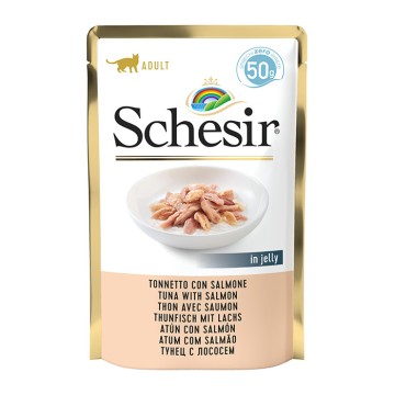 Schesir Cat Pouch με Τόνο & Σολομό 50gr